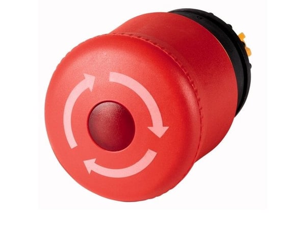 Eaton M22-PVLT, Kiertokytkin, Muovi, Musta, Punainen, IP66, IP67, IP69, 38 mm, 38 mm