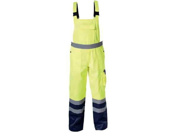 Lahti Pro varningsbyxor hängselbyxor sommar, storlek XL, gul (L4110504)