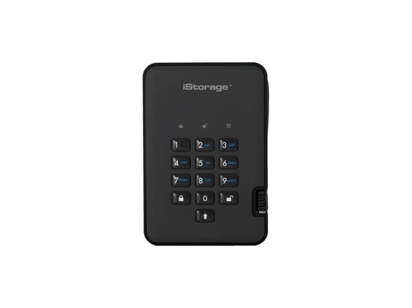 iStorage diskAshur 2, 512 GB, USB Typ-A, 3.2 Gen 2 (3.1 Gen 2), 294 MB/s, 5 GT/s, Sortera