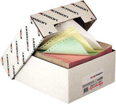 Emerson pistematriisitulostinpaperi 4-kerroksinen 240x12" 60g sekavärit 450 arkkia