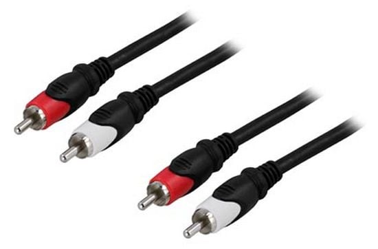 DELTACO - Lydkabel - RCA hann til RCA hann - 3 m