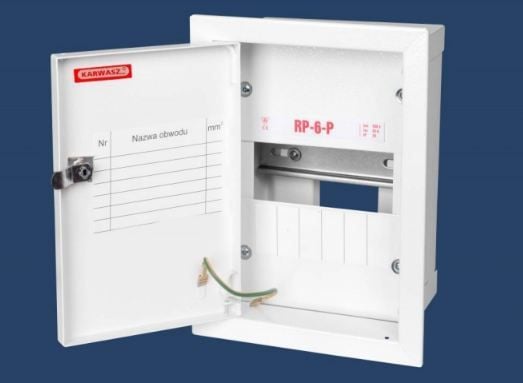 Modulaarinen jakokeskus 1x6 uppoasennettuna IP30 RP-6-P Z
