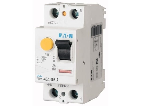 Eaton vikavirtasuojakatkaisija PFIM-16/2/001-MW 2P 16A 0.01A AC tyyppi - 235389 Eaton vikavirtasuojakatkaisija PFIM-16/2/001-MW 2P 16A 0.01A AC tyyppi - 235389