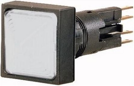 Eaton trykknapp 25 x 25 mm hvit uten selvretur med belysning Q25LTR-WS (087232)