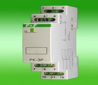 F&F elektromagnetiskt relä 24V 3x8A - PK3P24