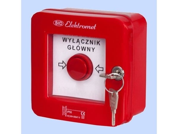 Elektromet pinta-asennettava automaattinen hälytyskytkin lukolla WGZ-1s (921490)