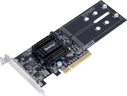 Synology M2D18 - Ramme - Laajennuspaikka til 2 x M.2 - M.2-kortti - PCIe 2.0 x8