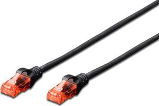 DIGITUS Professional - Koblingskabel - RJ-45 (hann) til RJ-45 (hann) - 10 m - UTP - CAT 6e - IEEE 802.3 - med støvel, halogenfri, formstøpt, uten h...