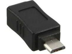 InLine 31602, Mini-USB B, Micro-USB B, Svart