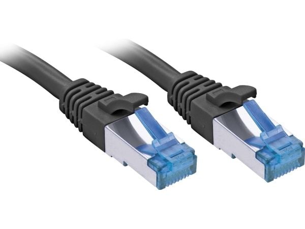 Lindy 47416, 5 m, Cat6a, S/FTP (S-STP), RJ-45, RJ-45, Svart