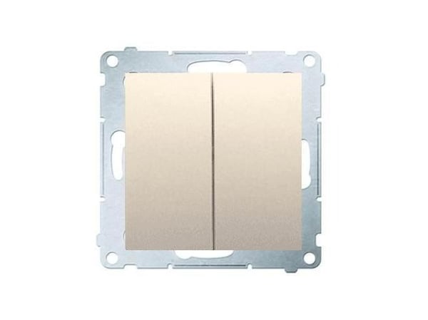 Contact-Simon DW5.01/44, muovi, kultainen, IP20, IP44, 250 V, 10 A, 75 mm