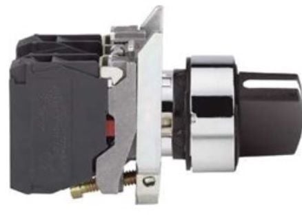 Schneider Electric XB4BD21, Drejekontakt, lajittelu, IP67, 30 mm, 68 mm, 47 mm, 47 mm