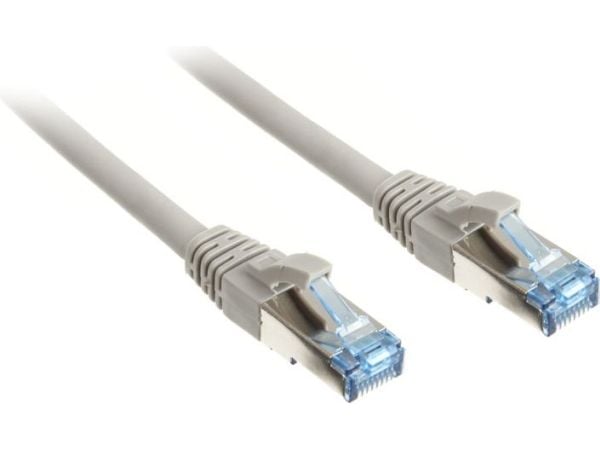 InLine 76850, 0,5 m, Cat6a, S/FTP (S-STP), RJ-45, RJ-45, Grå