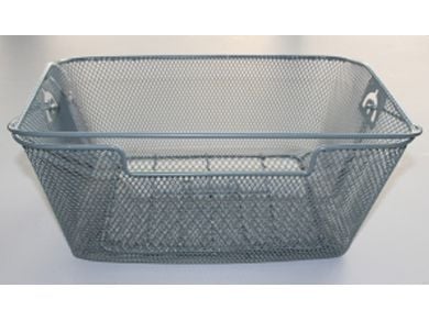 Basil kurv for bakre bagasjebærer BASKET-4 Bottom hooks, stål sølv (BAS-11118)