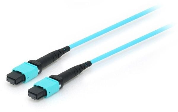 Equip Patchcord MTP->MTP 15.00m Multimode OM4 turkoosi monipussi