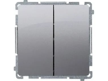 Kontakt-Simon BMW5L.01/21, Plast, Rostfritt stål, IP20, IP44, 250 V, 10 A, 75 mm
