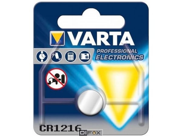 Varta Electronics - Paristot CR1216 - Li - 25 mAh