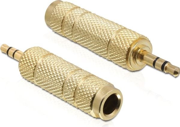 Delock - Audioadapter - mini-phone stereo 3.5 mm hann til stereojakk hunn