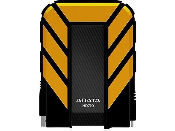 ADATA HD710P - Harddisk - 2 TB - ekstern (bærbar) - 2.5" - USB 3.1 - gul