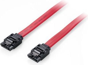Equip 111901, 1 m, SATA III, SATA 7-pin, SATA 7-pin, Hankjønn/hankjønn, Rød