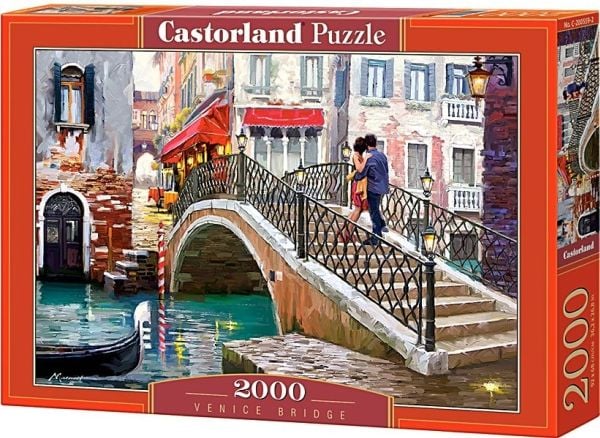 Castorland Venice bridge 2000 pcs, 2000 stykker, By, 9 år