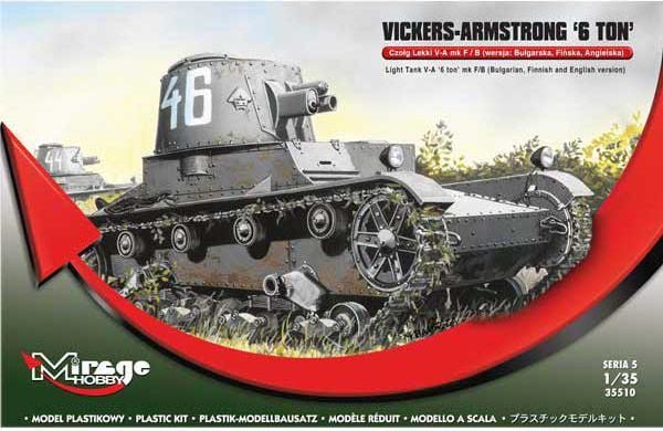 Mirage lätt tank VickersArmstrong 6T