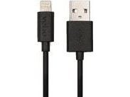 Veho Apple Lightning Cable - 20cm/0.7ft, 0,2 m, Lightning, USB A, Uros, Uros, Musta