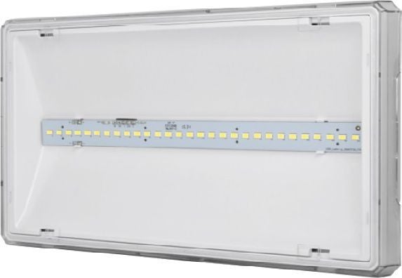 AWEX Emergency lighting fitting EXIT L IP65 ECO LED 3W 340lm 1h single task white ETL/3W/ESE/PT/WH - ETL/3W/ESE/PT/WH