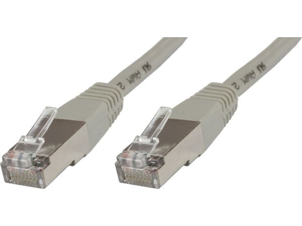 MicroConnect - Nettverkskabel - RJ-45 (hann) til RJ-45 (hann) - 25 cm - skjermet, beskyttet tvunnet parkabel (STTP) - CAT 6 - halogenfri - grå