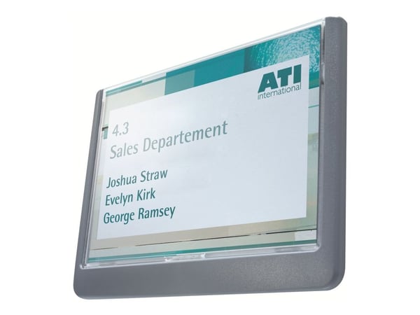 DURABLE CLICK SIGN - Kyltinpidike - oveen asennettava - grafiitti