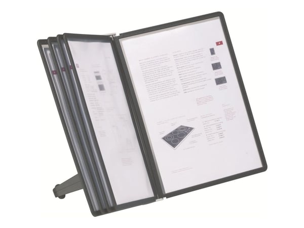 Bordstander Durable Sherpa SOHO - inkl. 5 stk. A4-lommer sort