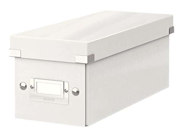 Leitz Click & Store - Förvaringsbox för medier - kapacitet: 30 CD, 60 CD (tunt fodral), 165 CD (fodral) - vit
