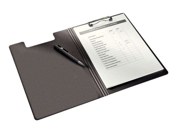 Leitz Solid - Notatbrettmappe - for A4 - kapasitet: 75 ark - hvit