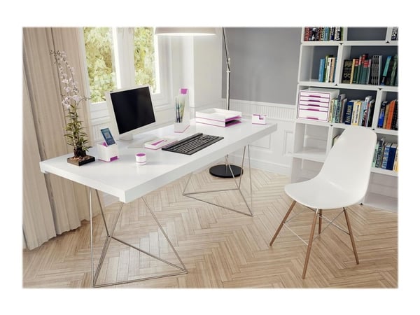 Leitz WOW lehtikotelo kaksivärinen, Vaaleanpunainen, Valkoinen, Muovi, A4, 272 mm, 318 mm, 430 g