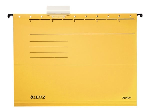 Leitz ALPHA - Hengefil - for A4 (210 x 297 mm) - gul