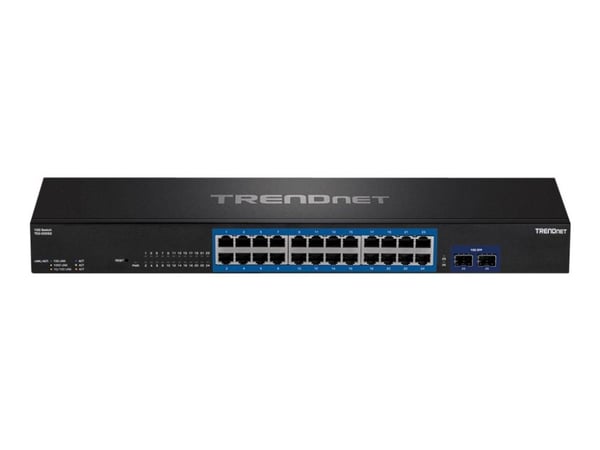 TRENDnet TEG 30262 - Switch - 24 x 10/100/1000 + 2 x 10 Gigabit SFP+ - rackmonterbar - TAA-samsvar