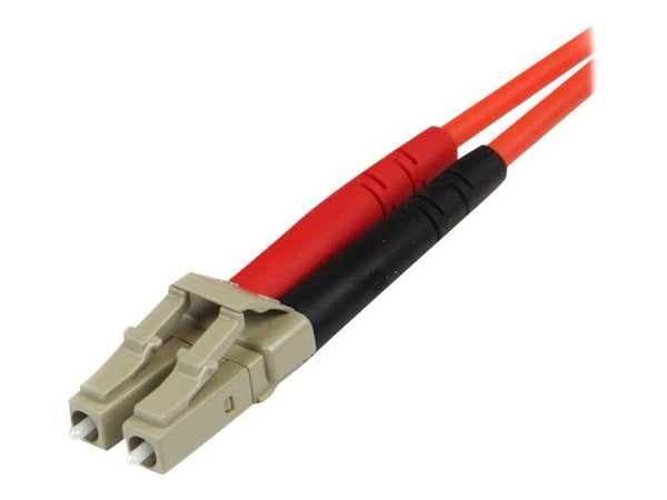 StarTech.com 5m Fiber Optic Cable - Multimode Duplex 50/125 - LSZH - LC/ST - OM2 - LC to ST Fiber Patch Cable - Patch-kabel - ST-läge (multi-mode) ...