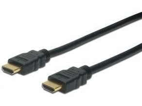 ASSMANN - HDMI-kabel med Ethernet - HDMI hann til HDMI hann - 10 m - trippel beskyttelse - svart