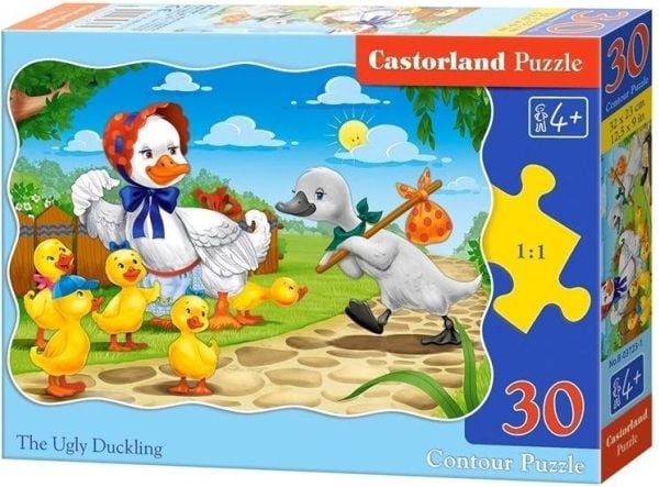 Castorland The Ugly Duckling 30 pcs, 30 stykker, Tegneserier, 4 år