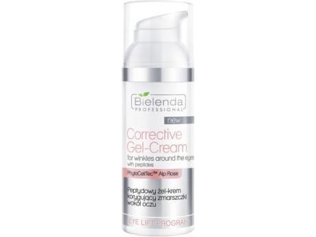 Bielenda Corrective Gel - Cream for Wrinkles Around the Eyes with Peptides PhytoCellTec ™ &amp; Alp Rose |Peptide Gel Wrinkle Correcting Cream 50ml...