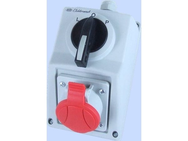 Elektromet installationssats med brytare L-O-P 1x16A 5P 400V (971609)