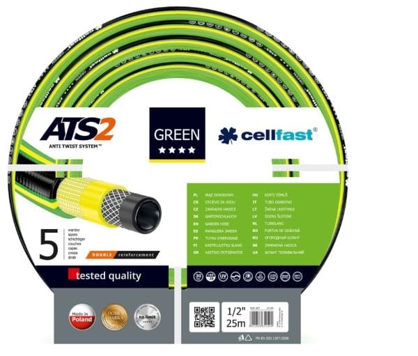 CELLFAST GREEN GARDEN HOSE ATS2 KOKO: 1/2" PITUUS: 25m