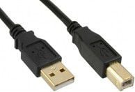 MicroConnect - USB-kaapeli - USB Type B (uros) - USB (uros) - USB 2.0 - 5 m - musta