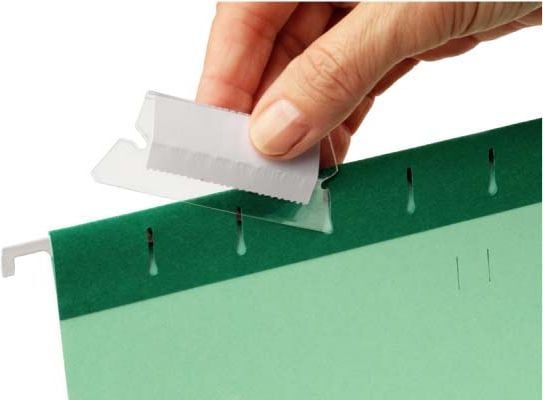 Gångjärnsmapp Esselte klar 50x15 mm med inlägg - (25 st.)