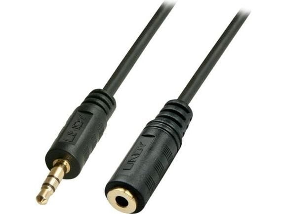 Lindy 35656, 3.5mm, Hankjønn, 3.5mm, Hunkjønn, 10 m, Svart