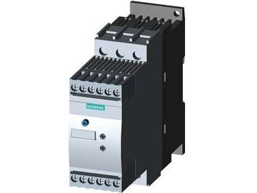 Siemens mykstartmotoreffekt ved 400 V 18,5 kW motoreffekt ved 230 V 11 kW 400 V/AC merkestrøm 38 A 3RW3028 (3RW3028-1BB14)