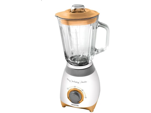 Sencor SBL 4370, Bord juicepresse, 1,5 l, Pulsfunksjon, Isknusing, 500 W, Oransje, Hvit