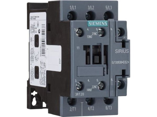 Siemens 3RT2026-1AP00 kontaktor 3 x brytare 11 kW 230 V/AC 25 A med hjälpkontakt 1 st