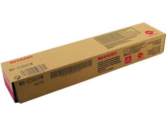 Sharp MX-C38GTM, 10000 sivua, Magenta, 1 kpl