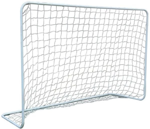 Enero fotballmål med nett, hvit, str. 1,82x1,22x0,61 m